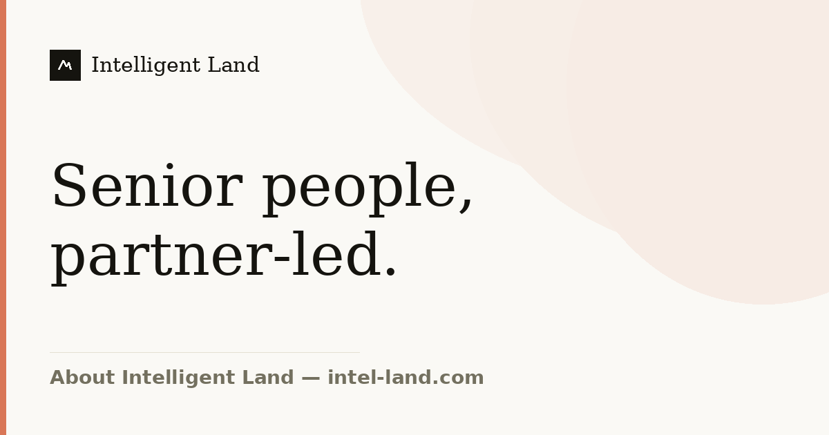 About & Team — Intelligent Land