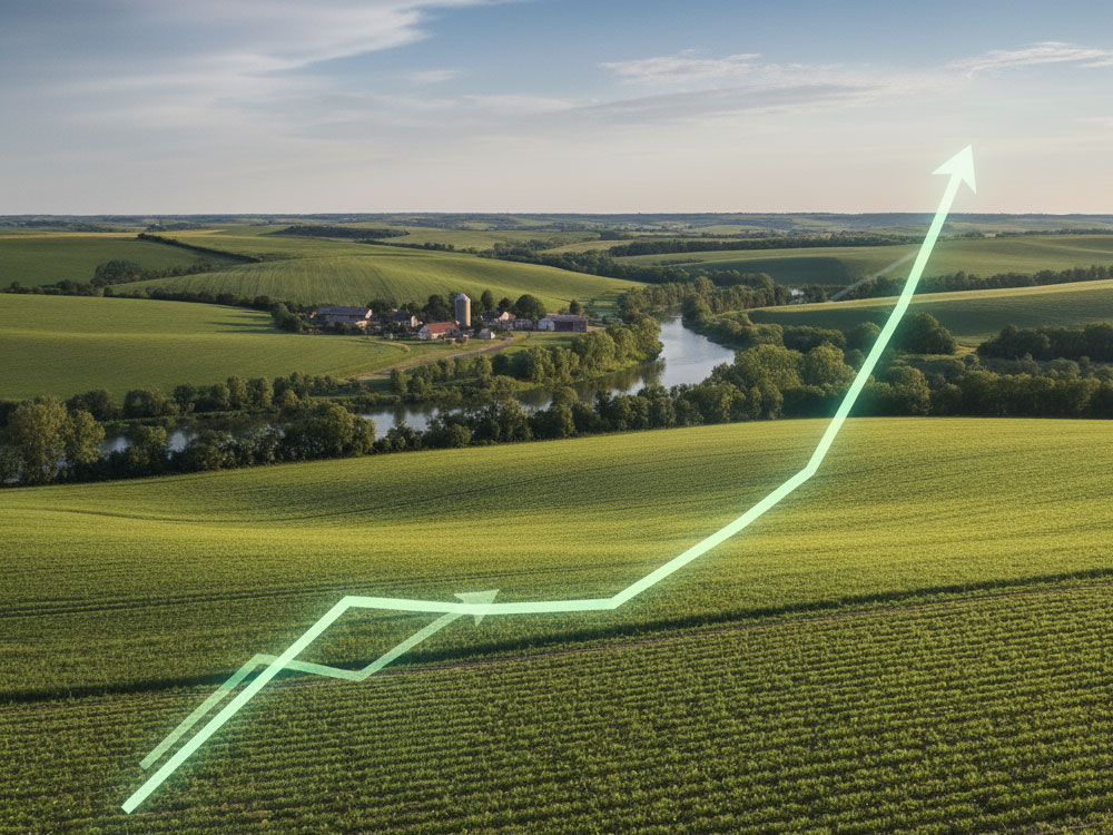 agricultural land increasing in value