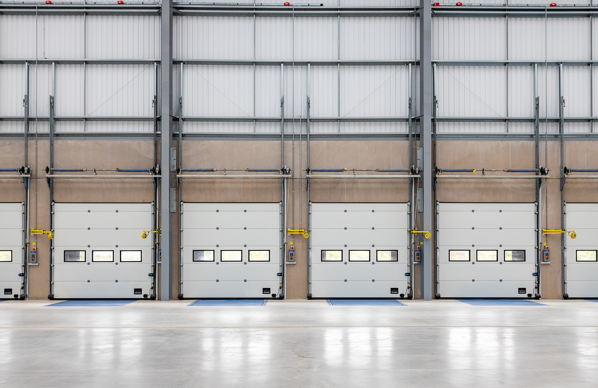 Warehouse with loading bays